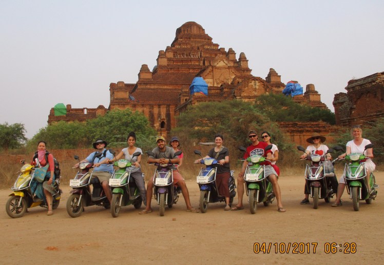 Mopeds in Bagan