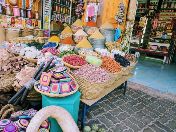 Marrakech, Morocco spice square