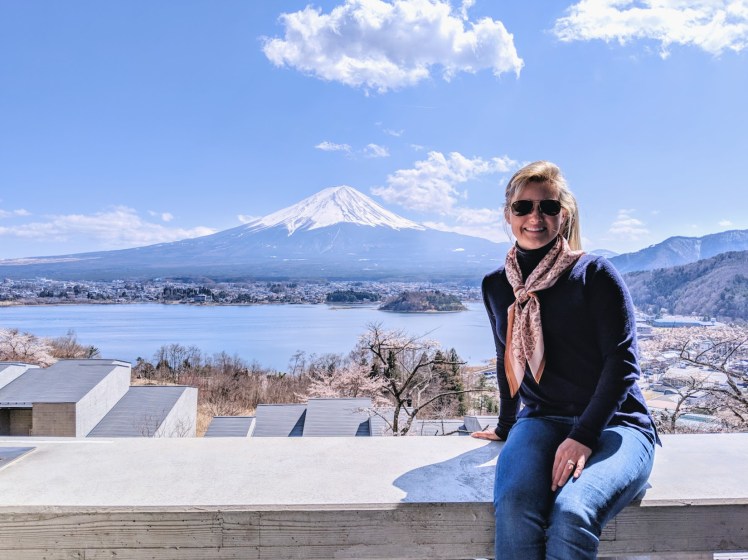 View from the room at Hoshinoya Fuji